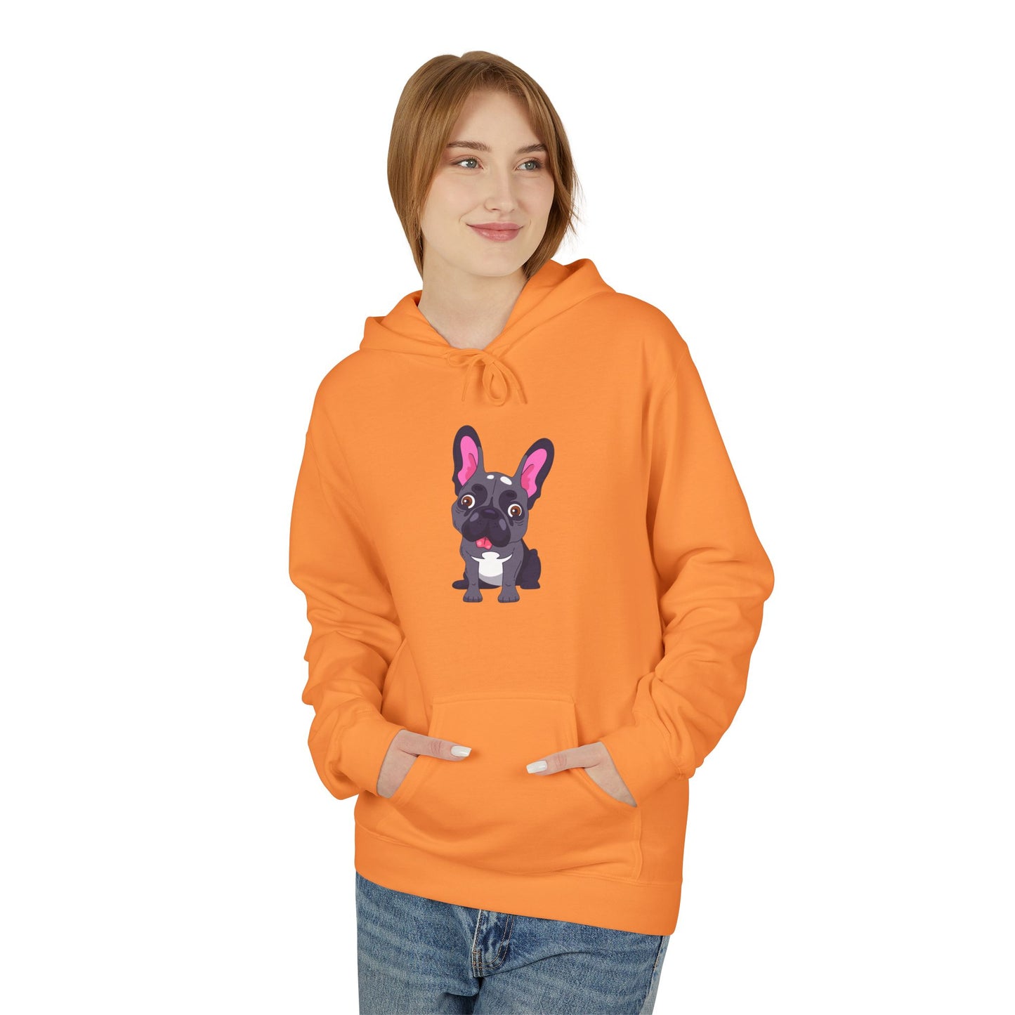 French Bulldog Graphic Hoodie - Women's Midweight Soft style