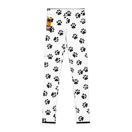 Fun Paw Print Youth Leggings - Ideal for Animal Lovers