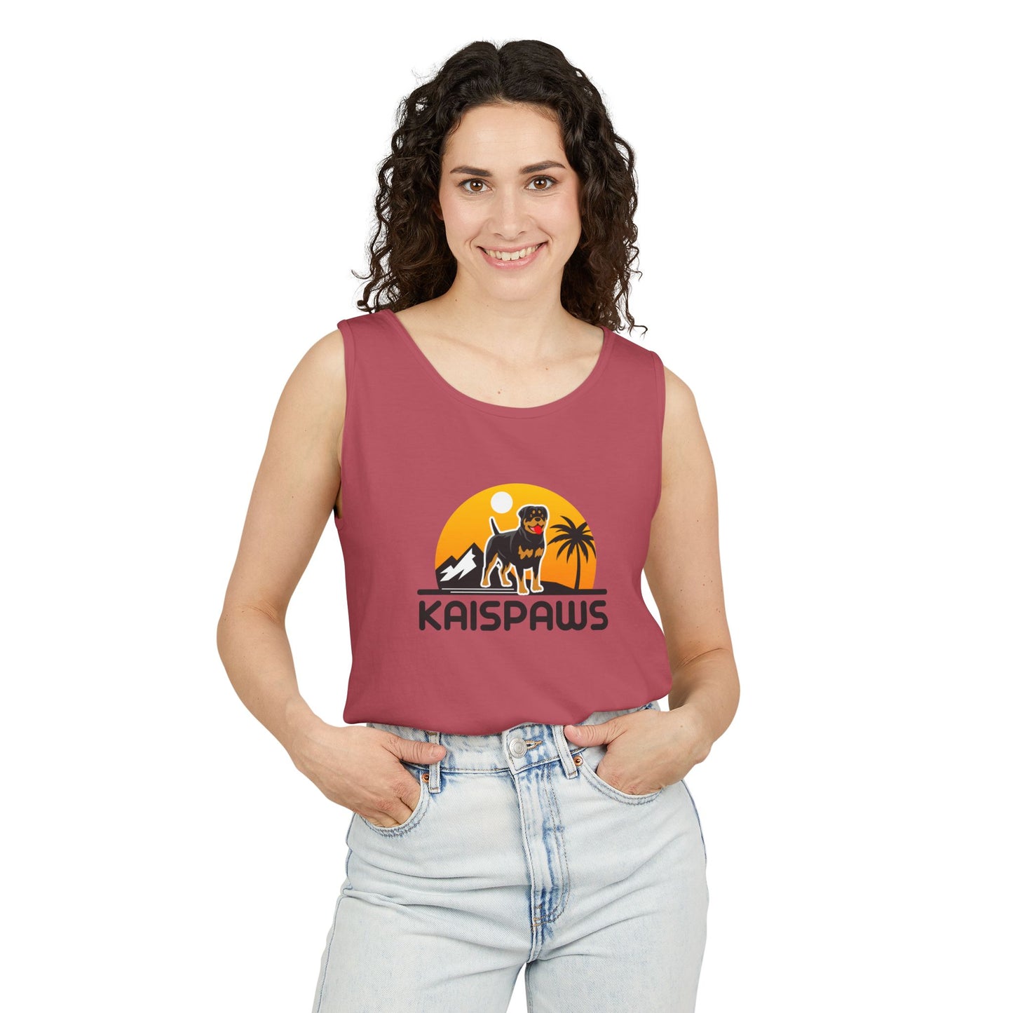 Ladies Tank Top - 'KaisPaws & Hand / Paw'