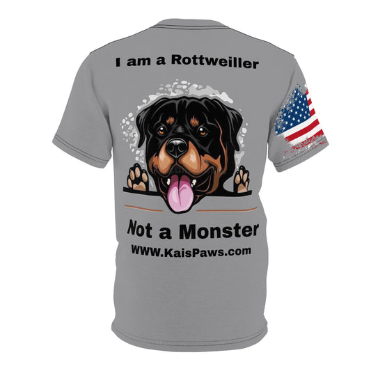 'I'm a Rottweiler not a monster & US Flag & KaisPaws' Men's - Vintage Vibes